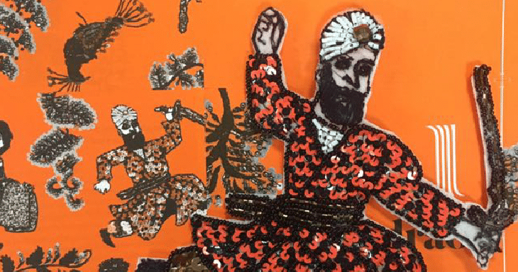 O alforje: Ilustração, bordado, fotografia saiba como a obra foi feita